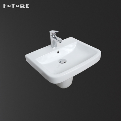 Semi таз мытья постамента раковины 555*455*380mm Bathroom постамента керамический