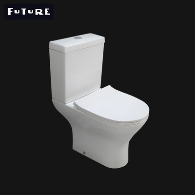 Двухкусочная 600mm Rimless уборная Bathroom Commode элегантная