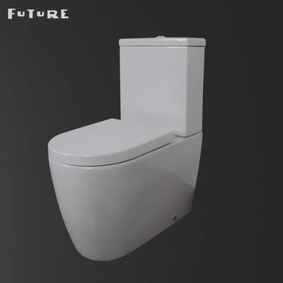 уборная ловушки p лотка туалета Bathroom места 420mm близкая соединенная Rimless
