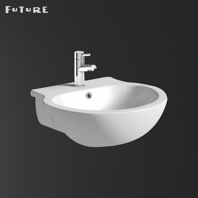Поверхность одиночного таза шкафа Bathroom отверстия ISO9001 керамическая твердая