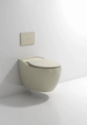 Ровный застекленный красивой Commode установленный стеной со скрытой цистерной