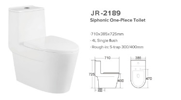 Топить силы тяжести уборной цельного туалета Siphonic сбережений воды керамический