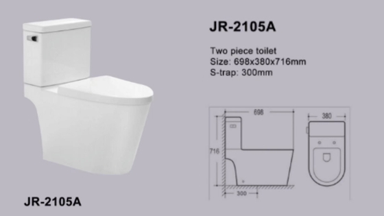 UPC аттестовал Siphonic цельная сурдинка уборной стабилизирует филиппинское Watercloset