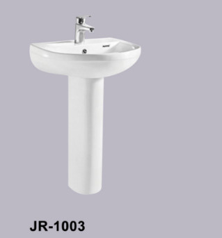Белая современная Freestanding раковина 555*443*845MM постамента ISO9001