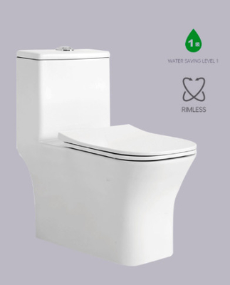 Сбережения 3/6L воды UPC топя Rimless пол - установил Commode one piece туалета