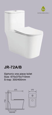 Уборная 675*375*710mm филиппинское Watercloset Washdown Siphonic высокой эффективности