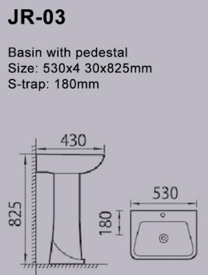 Washbasin сопротивления носки мытья руки таза постамента Bathroom Eco дружелюбный филиппинский